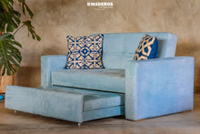Cargar imagen en el visor de la galería, Sofacama Liniux Azul
